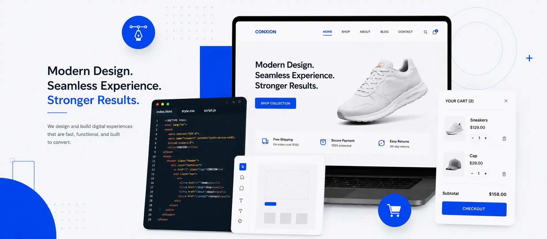 Ecommerce store development in Greensboro, NC — Shopify, WooCommerce and custom storefronts