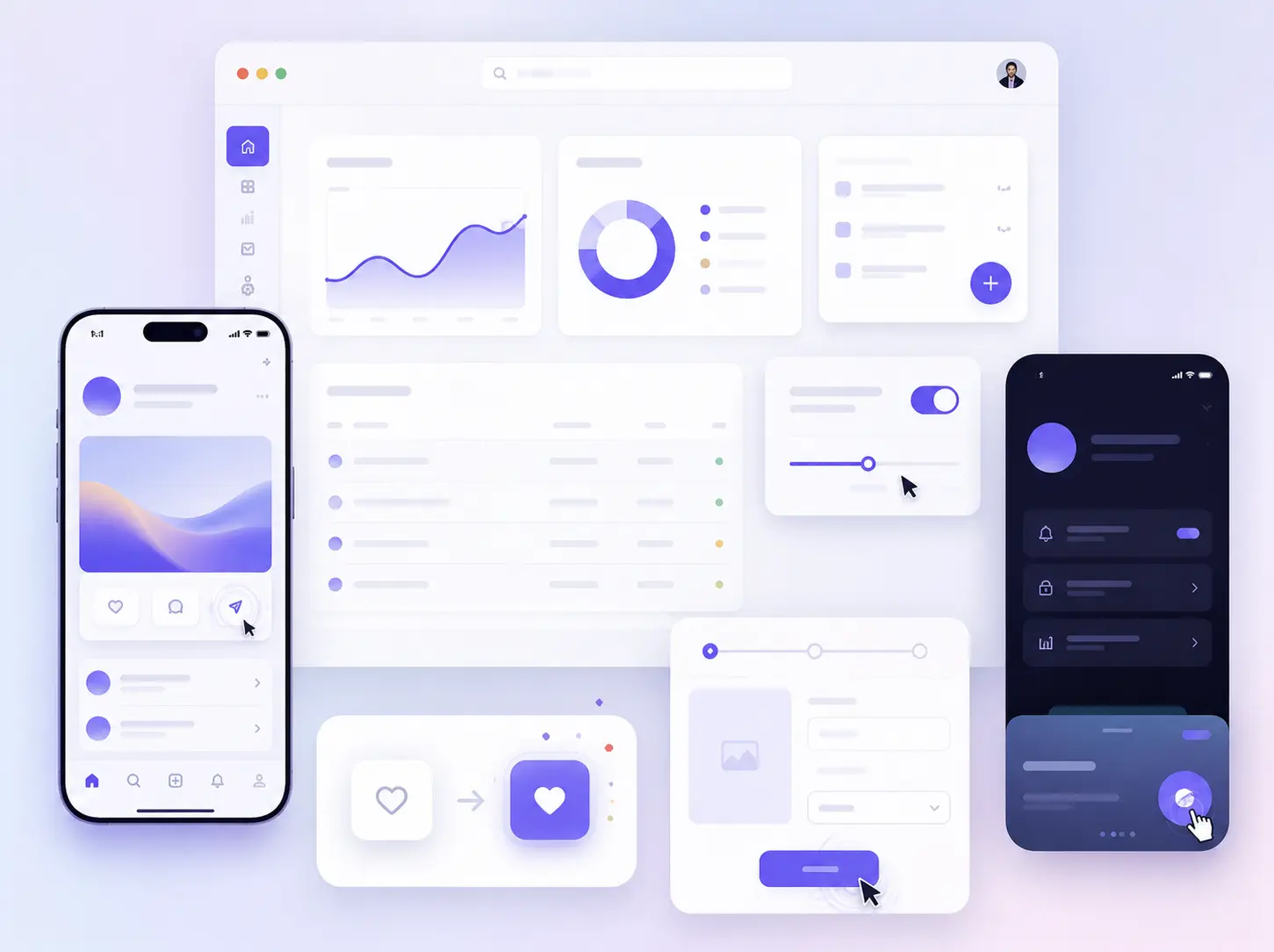 Product and interaction design in Asheboro, NC — app UI and clickable prototypes